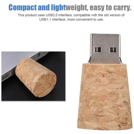 Clé USB Bois Flottante avec Message Souvenir - Mémoire Flash USB 2.0 8 Go (1/5)