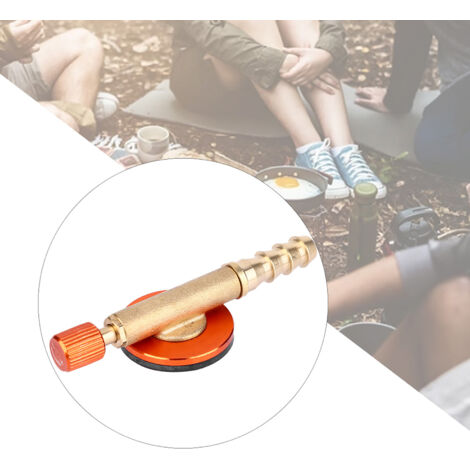 Adaptateur de Remplissage de Gaz pour Brûleurs de Camping - Valve de Sécurité pour Randonnée (Rouge) (1/5)