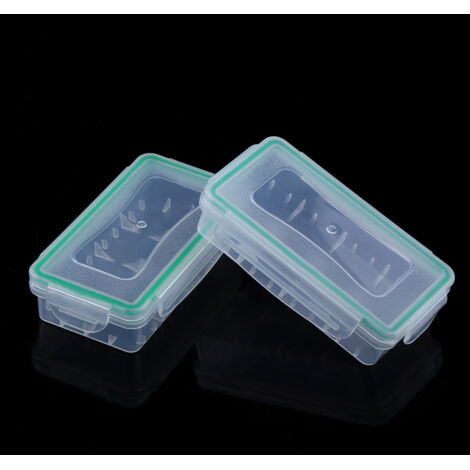 2 Pièces Coffret de Rangement pour Piles 18650 - Boîtier Étanche en Plastique Résistant (1/5)