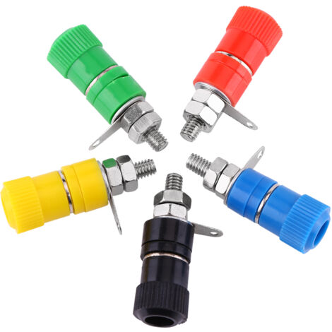 20 pièces Bornes Femelles Jack pour Connecteurs Banane 4mm, Douilles de Prise (1/5)