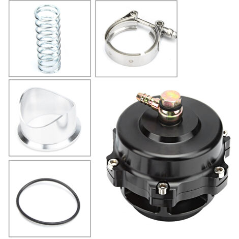 Soupape de décharge turbo universelle 50 mm argent à bride en V (1/5)