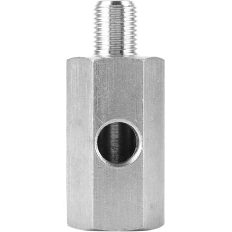 Adaptateur de Capteur de Pression d'Huile NPT, Té Mâle-Femelle 1/8" vers M10x1.0 pour Ligne d'Alimentation Turbo et Montage Jauge (1/5)