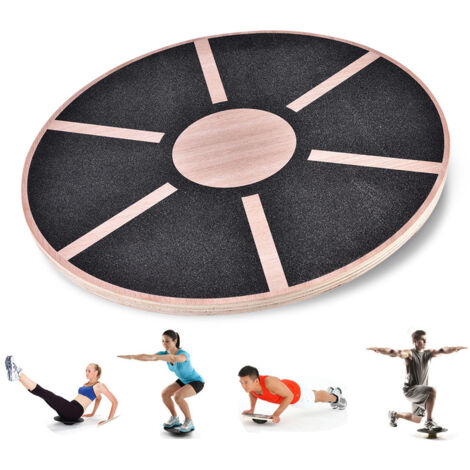 Planche d'équilibre en bois antidérapante pour exercices de rééducation et fitness