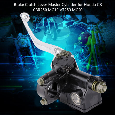 Levier de frein et embrayage 7/8" avec maître-cylindre pour Honda CB CBR250 VT250 MC19 MC20 (1/5)