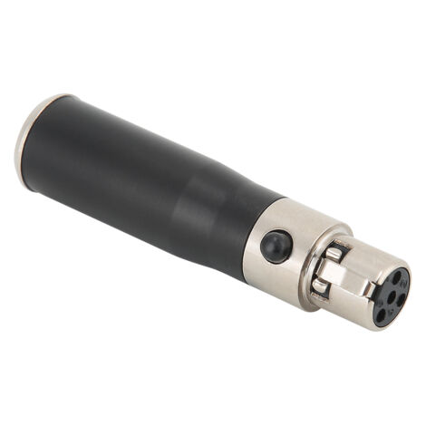 2PCS Adaptateur Audio Mini XLR Mâle 3 Broches vers Femelle 4 Broches, Boîtier Alliage Zinc (1/5)