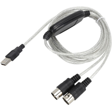 Câble MIDI vers USB Convertisseur Compatible Windows 7/8/10 et Mac OS X (1/5)