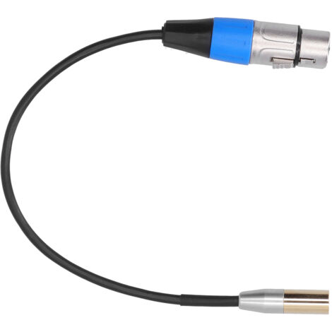 Câble Audio 3 Broches Mini Mâle vers XLR Femelle, Boîtier Alliage Zinc, Coque Cuivre, 30cm (1/5)