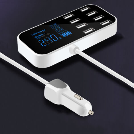 Chargeur Allume-Cigare 8 Ports USB Ultra-Mince pour Voiture - Accessoire de Charge Directe (1/5)