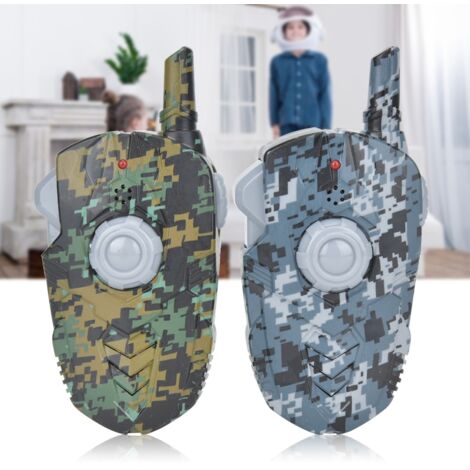 Talkie-walkie pour enfants - 400 m de portée - Communication bidirectionnelle - Jouet de simulation en extérieur - Paire de deux couleurs (1/5)