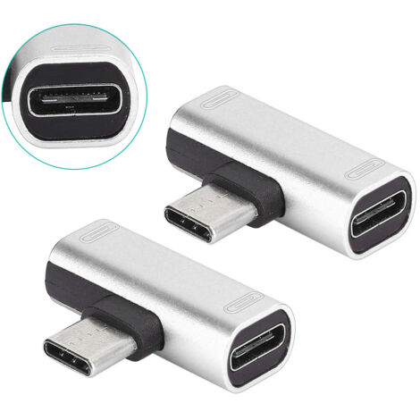 Adaptateur USB-C Double 2-en-1 pour Casque et Charge Argenté (1/5)