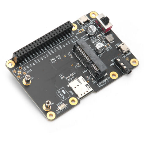Chapeau 3G/4G LTE pour Raspberry Pi 4/3/2/B+ avec Port USB et Slot Carte SIM (1/5)