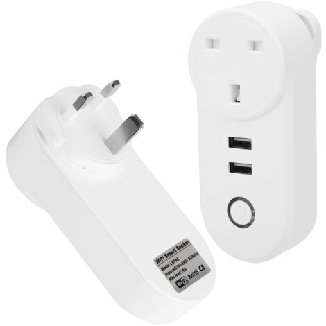 Prise Intelligente WiFi avec Minuterie et Contrôle à Distance, Compatible UK 100-240VAC (1/5)