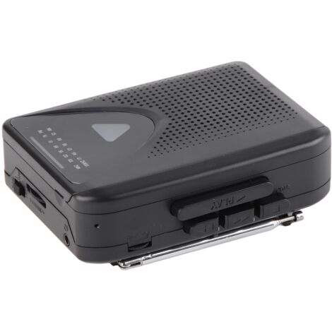 Lecteur de Cassette Portable Style Rétro avec Radio AM/FM et Fonctions Multimédia Compact