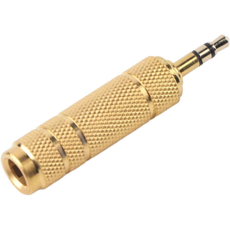 Adaptateur Audio Stéréo 3.5mm Mâle vers 6.5mm Femelle pour Casque (1/5)