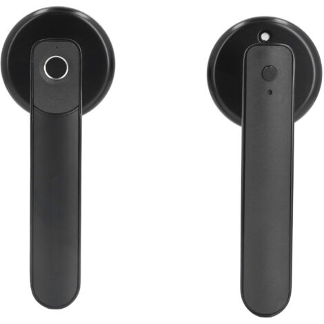 Serrure à empreinte digitale sans clé, bouton de porte biométrique intelligent pour portes de 30‑65mm, maison et bureau (1/5)
