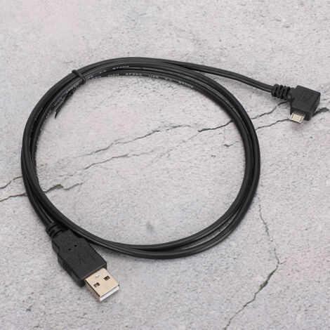 Câble de connexion micro USB à USB angle droit 1 mètre pour transfert de données et chargement rapide (1/5)