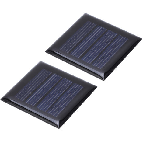 2 pièces Panneaux Solaires Miniatures 2V 210mA pour DIY, Cellules Photovoltaïques 40x40mm, Chargeur Écologique pour Projets Éducatifs (1/5)
