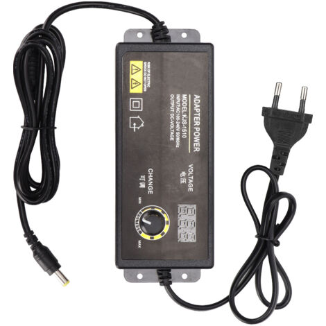 Adaptateur Secteur LED 3‑24V 4A 90W avec Affichage Numérique et Régulation de Vitesse, Prise UE 100‑240V (1/5)