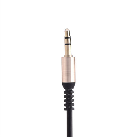 Câble Auxiliaire 3.5mm Mâle à Mâle Rétractable en Forme L et I pour Autoradio et Casque (1/5)