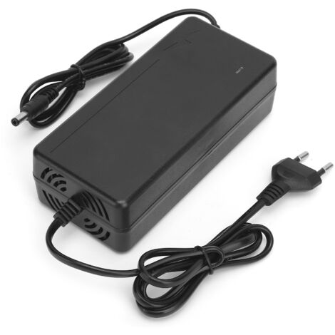 Chargeur Secteur EU 54.6V 2A pour Batterie Lithium, Adaptateur DC 5.5mm, Entrée 100‑240V