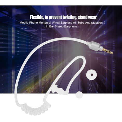Écouteur stéréo intra-auriculaire avec tube anti-rayonnement pour téléphone mobile (1/5)