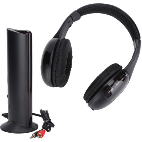 Casque Audio Sans Fil 5 en 1 HiFi avec Radio FM et Contrôle pour PC TV, Basses Profondes (1/5)