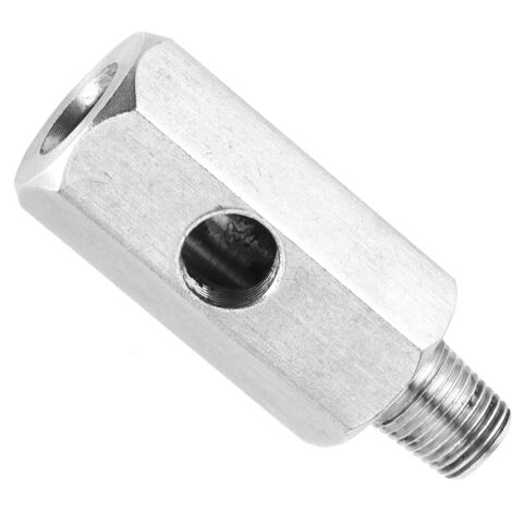 Adaptateur en Acier Inoxydable BSPT 1/8 vers NPT pour Capteur de Pression d'Huile et Ligne d'Alimentation Turbo (1/5)