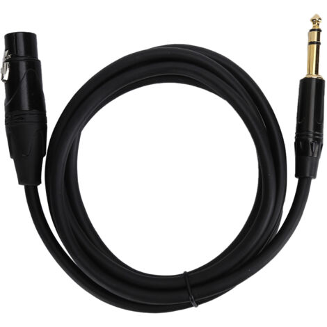 Câble Microphone XLR Femelle vers Jack 6.35mm pour Signal Équilibré - JD6001 1m / 3.3ft (1/5)