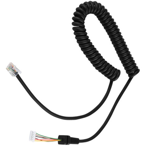 Câble microphone pour autoradio de remplacement, compatible YAESU MH-48A6J, fil pour microphone main (1/5)