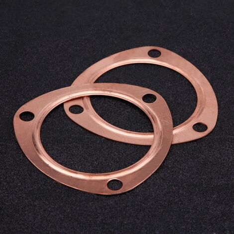 2 pièces joints d'échappement collecteur cuivre 3 pouces réutilisables pour moteurs Chevrolet SBC BBC 302 350 454 383 (1/5)