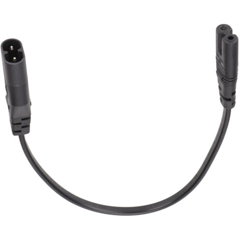 Câble d'extension IEC320 C8 vers C7 pour ordinateur portable, enceintes, moniteurs et imprimantes - 0,3 m / 1 pied (1/5)