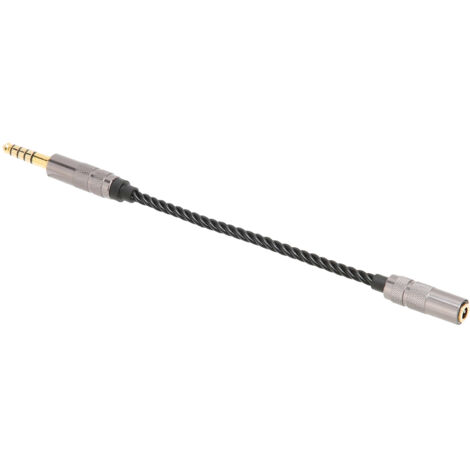 Câble adaptateur audio 4.4mm mâle vers 3.5mm femelle, plaqué or, pour casque haute qualité (1/5)