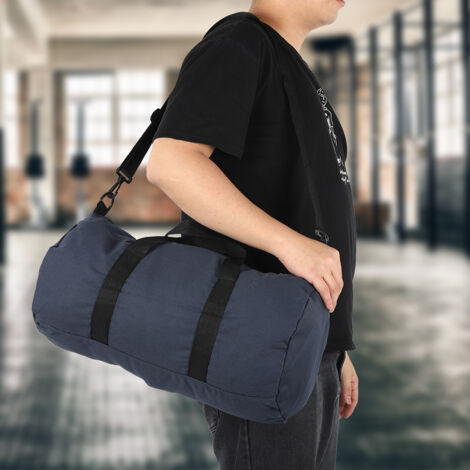 Sac Sportif Unisex KS3 en Toile Résistante, Sac à Bandoulière Portable pour Voyage et Fitness, Modèle Marine (1/5)