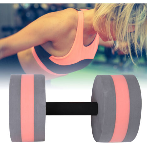 Dumbbell flottant en mousse ronde pour aquagym écologique (gris rouge) (1/5)