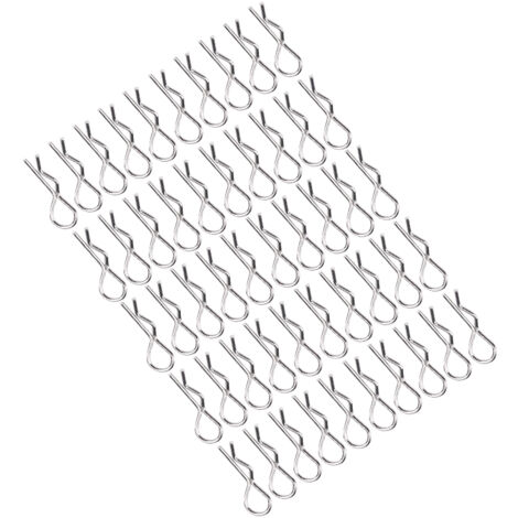 50 Pièces Attaches de Carrosserie Type R pour Voiture Télécommandée 1/10 1/12 1/16 - Accessoires RC (1/5)