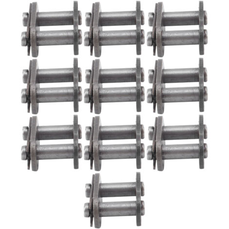 10 Pièces Maillon Maître Chaîne 428 Acier pour Motos - Connexion et Joint de Chaîne (1/5)