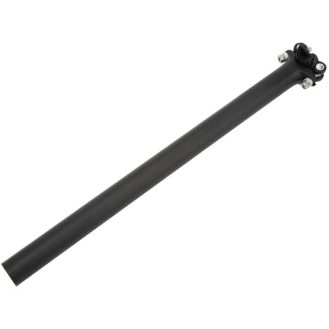 Tige de selle carbone 27,2 mm légère pour vélo, tube de selle 400 mm, remplacement léger et performant.