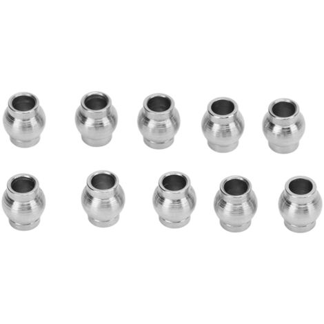 Ensemble de 10 têtes à rotule métalliques pour amortisseurs RC, joints à rotule pour voiture télécommandée, amortissement durable. (1/5)