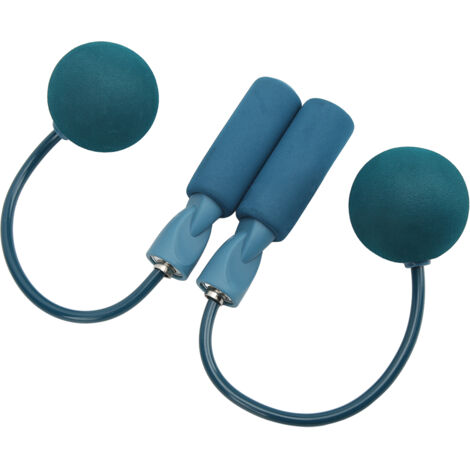 Corde à sauter sans fil pour fitness, entraînement sportif et brûlage de graisse - Hommes, femmes, enfants - Bleu (1/5)