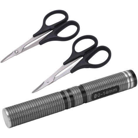 Kit de poinçon courbé universel 0‑14mm pour voiture RC et drone, accessoires de perforation en noir. (1/5)