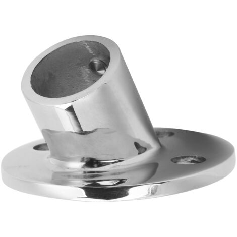 Support d'angle 60° pour tube rond 22mm, raccord de rambarde marine en acier inoxydable 316, pièces yacht. (1/5)