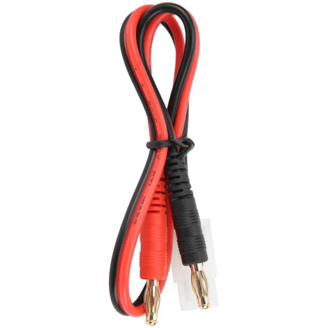 Câble de connexion RC 31.6cm 16AWG, prise mâle Tamiya vers fiche banane 4.0mm pour charge (1/5)