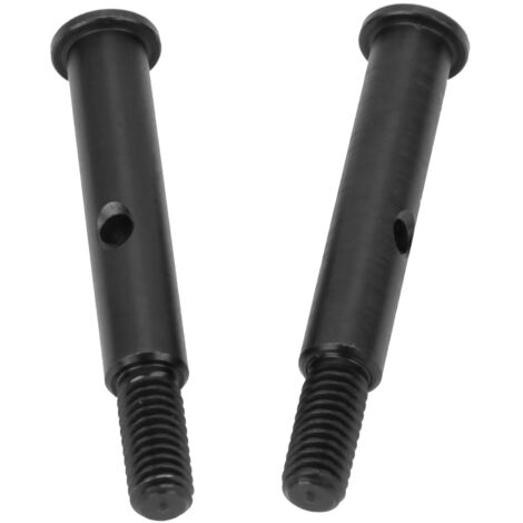 2 Pièces Essieu Avant Métallique Renforcé pour TRXXAS SLASH 2WD, Accessoire RC Amélioré 3637BL Noir (1/5)