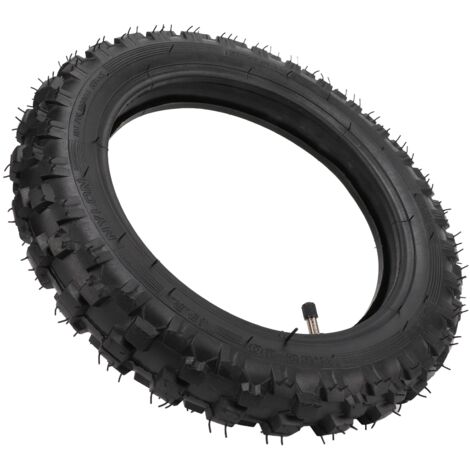 Pneu tout-terrain 2.50‑10 et chambre à air pour CRF50, valve droite