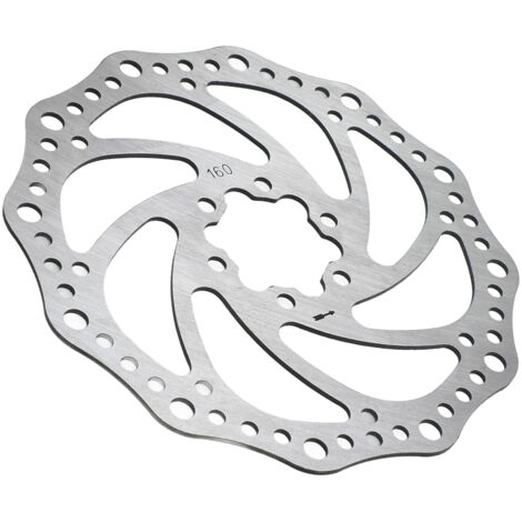 Disque de frein à vélo 160mm en acier inoxydable pour VTT, rotor de frein à disque durable. (1/5)