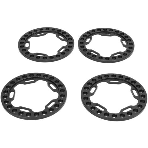 4 pièces Bague de Blocage de Jante Externe 1,9 Pouces pour Voitures RC 1/10, Noires (1/5)