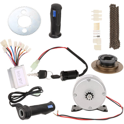 EVTSCAN Kit Conversion Vélo électrique 250W 24V – 9 Pièces, Moteur, Contrôleur, Accélérateur – Bricolage Facile
