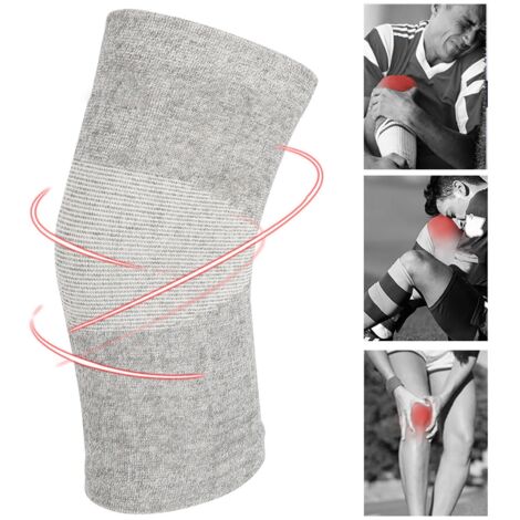 Genouillère Élastique en Fibre de Charbon de Bamboo - Confortable et Protectrice - Taille Universelle (1/5)
