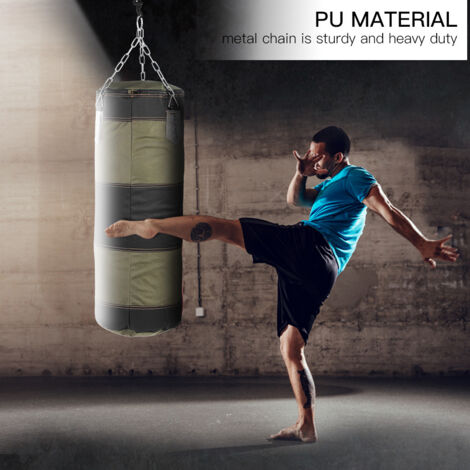 Sac de frappe d'entraînement pour boxe et arts martiaux, idéal pour coups de poing et coups de pied.