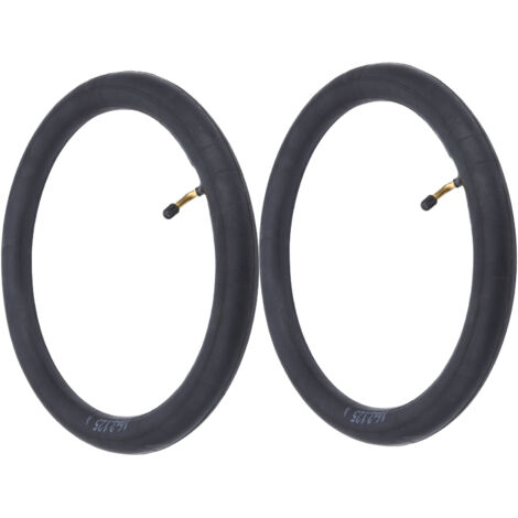 2 Pièces Chambre à Air Butyl Rechange Valve Coudée pour Vélo Pliable 16x2.125 Pouces (1/5)